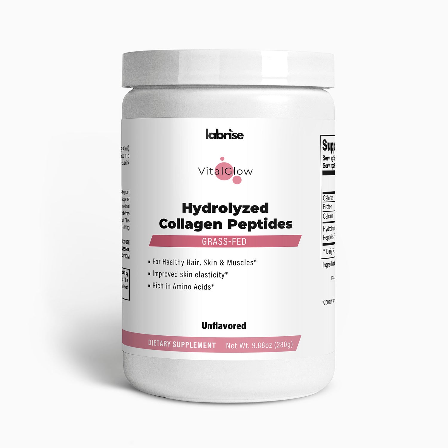 VitalGlow Grass-Fed Hydrolyzed Collagen Peptides (unflavored)