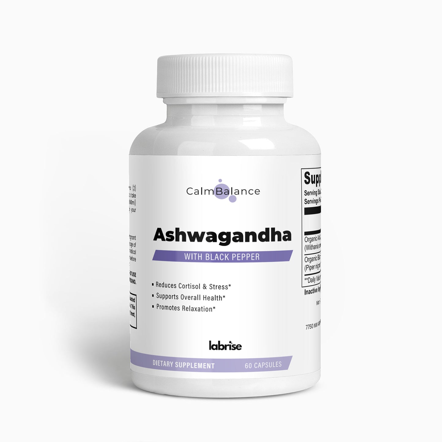 Ashwagandha 650mg With Black Pepper |  CalmBalance