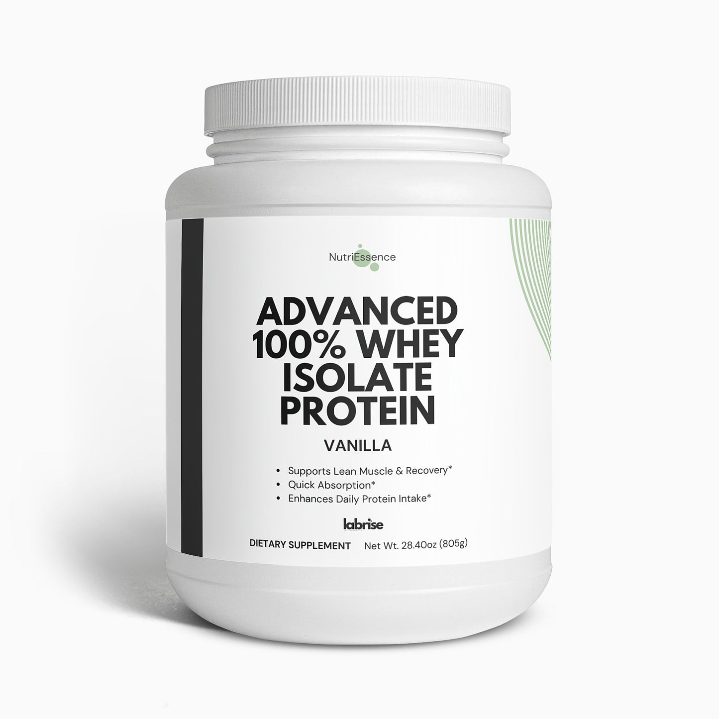 Advance 100% Whey Protein Isolate NutriEssence - Creamy Vanilla Flavor